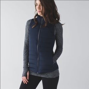 Lululemon fluffed up vest- down vest navy 10